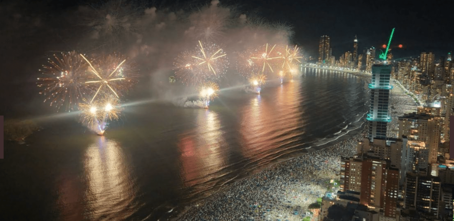 Réveillon em Balneário Camboriú sucesso absoluto